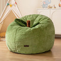 MAXYOYO Kids Bean Bag Chair, Apple-Shaped Toddler Sofa with Fur Fabric | Cute Bean Bag Sofa for Boys and Girls, Plush Floor Chair Seat for Bedroom, Playroom, Reading Corner