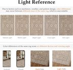 HUGEAR 8x10 Washable Vintage Area Rug Light Brown Neutral Distressed Low Pile Non Slip Soft Carpet Indoor Large Throw Rug for Living Room Bedroom Dining Room Home Office