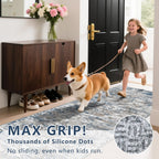 Runners for Hallways Ultra Non-Slip 2x10 Long Runner Rugs Washable Abstract Tear and Stain Resistance No Pile Lightweight Modern Rug Runners for Entryway, Kitchen, Walkway, Entrance, Multi