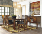 Signature Design by Ashley Ralene Rake Back 19" Dining Room Chair 2 Count, Medium Brown