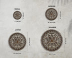 Mandala Wall Art, Mandala Wood Wall Art Decor, Lotus Flower Wall Decoration, Layered Mandala (X-Large)