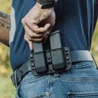 OWB Double Mag Pouch for 1911, Sig P220, Springfield XDS, & More - USA Made - Total Eclipse Double Mag Pouch by Blade-Tech Holsters