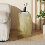Round Metal Hollow Side Table