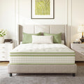 Queen Mattress, 12 Inch Medium Firm Hybrid Mattress in a Box, Motion Isolation, Reinforced Edge Support, Fiberglass-Free, Pressure Relief, CertiPUR-US Certified