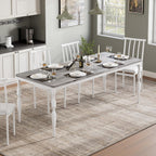 IDEALHOUSE Dining Table for 6, 71 Inch Rectangular Kitchen Table, Rustic Farmhouse Dining Room Table with Large Tabletop and Heavy-Duty Legs, Ideal for Dining Room or Kitchen, Gray