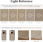 HUGEAR 2x6 Runner Rug Taupe Machine Washable Area Rug Room Decor Distressed Vintage Hallway Rugs Non Slip Carpet Low Pile Rugs for Kitchen Laundry Living Soft Lightweight