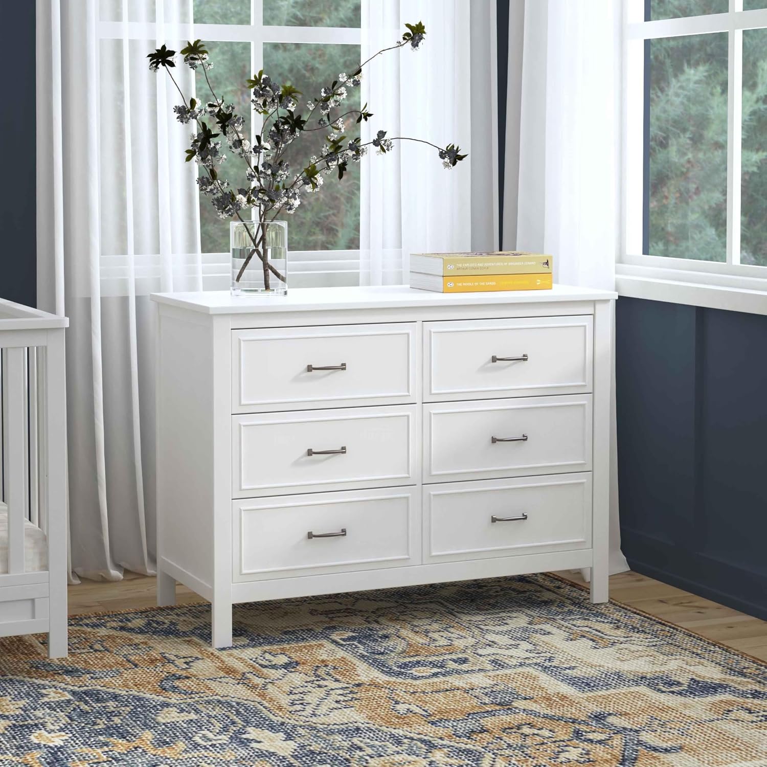 Davinci Charlie 6-Drawer Double Dresser in White
