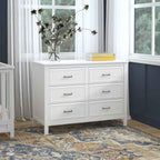 Davinci Charlie 6-Drawer Double Dresser in White