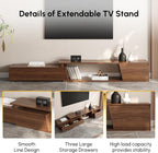 homary Living Room Furniture Set 3 Piece – Modern Coffee Table Set with TV Stand & C-Shaped Side Table, Wood Entertainment Center with Storage for Apartment & Home (Set-A)