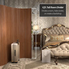 6 ft. Tall Bamboo Wave Screen - Triple Espresso