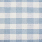 Namesake Crawford Gliding Ottoman in Blue Gingham, Greenguard Gold & CertiPUR-US Certified