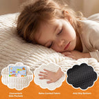MAXYOYO Bean Bag Chair for Kids, Toddler Bean Bag Sofa with Armrest, Comfy Lazy Chair with Convenient Pockets, Floor Sofa with Filler for Gaming, Reading, Beige