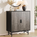 Sideboard Buffet Cabinet with Storage, Kitchen Storage Cabinet with Adjustable Shelf, 2-Door Console Table Accent Cabinet for Living Dining Room, Entryway, Hallway, Credenza, Coffee Liquor Bar, Grey
