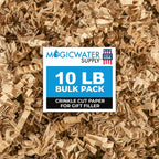 MagicWater Crinkle Cut Paper for Gift Baskets - 10LB Kraft - Perfect for Shredded Paper Filler, Basket Filler, Gift Boxes, Bridesmaid Gifts, Christmas Stuffers & More – Ideal for All Occasions