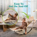 Kids Rocking Chair - Kids Recliner Chairs for Toddlers, Kids Chairs Comfy Toddlers Lounge Chair - Adjustable Pillow and Blanket for Sensory Comfort Included