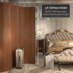 7 ft. Tall Bamboo Wave Screen - Triple Espresso