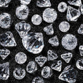 100 Pcs Vase Fillers Diamond Decoration for Craft Multi Size Fake Diamond Acrylic Gems Crystal for Wedding Party (Clear)