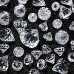 100 Pcs Vase Fillers Diamond Decoration for Craft Multi Size Fake Diamond Acrylic Gems Crystal for Wedding Party (Clear)