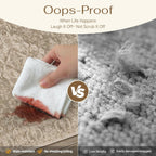 HUGEAR 2x6 Runner Rug Taupe Machine Washable Area Rug Room Decor Distressed Vintage Hallway Rugs Non Slip Carpet Low Pile Rugs for Kitchen Laundry Living Soft Lightweight
