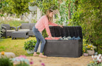Keter Comfy Storage Box 270 L, Graphite Color, 116.7 x 54.6 x 8.6 cm