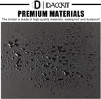 D DACCKIT Binder for Jumbo Card Sleeves and Top Loader，Fits 160 Cards - Premium 4 Pocket Large Card Binder Compatible with 6X9" Top Loaders（Model J4P160，Classic Black）