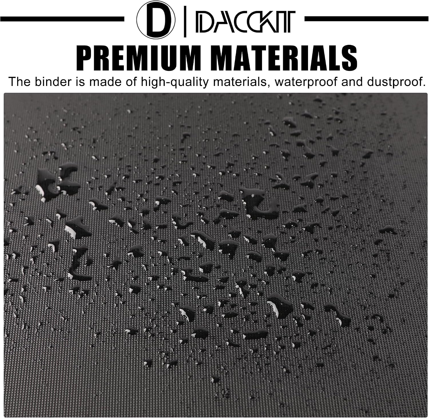 D DACCKIT Binder for Jumbo Card Sleeves and Top Loader，Fits 160 Cards - Premium 4 Pocket Large Card Binder Compatible with 6X9" Top Loaders（Model J4P160，Classic Black）