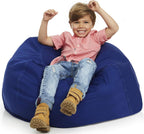 Bean Bag Chair Cover | Stuffed Animal Storage | 38" Width Extra Large | 100% Cotton Canvas | Double Stitched | Durable Zipper | Fill With Anything Soft | Beans not included