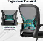 Office Desk Chair with Sled Base Set of 10,Mesh Conference Room Chairs No Wheels,Ergonomic Computer Chair with Lumbar Suppor,Office Guest Reception Waiting Room Chair,Black