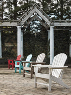 Signature Design by Ashley Sundown Treasure Outdoor Patio HDPE Adirondack Chair, Light Brown