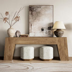 Epecoya Extra Long Sofa Console Table for Entryway, 78-Inch Large Farmhouse Wood Behind Couch Table, Modern Accent Entrance Table for Foyer Living Room Hallway Home, Natural Oak Brown