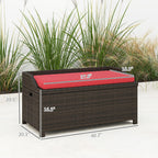 Outdoor Storage Bench with Cushion