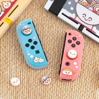 BelugaDesign Boba Dumpling Thumb Grips | Cute Cutecore Food Pork Bun Face Bubble Tea | Kawaii Japanese Button Joystick Cap Cover | Compatible with Nintendo Switch 1 Standard Lite OLED