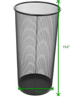 Mind Reader Umbrella Stand, Multi-Purpose Mesh Storage Stand, Organizer for Office and Entryway, Metal Mesh, Black