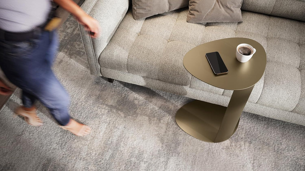 BDI Furniture Bink 1025-19.25'' Laptop Stand, Side Table, End Table, C Table for Sofa or Bedside, Bronze