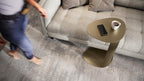 BDI Furniture Bink 1025-19.25'' Laptop Stand, Side Table, End Table, C Table for Sofa or Bedside, Bronze