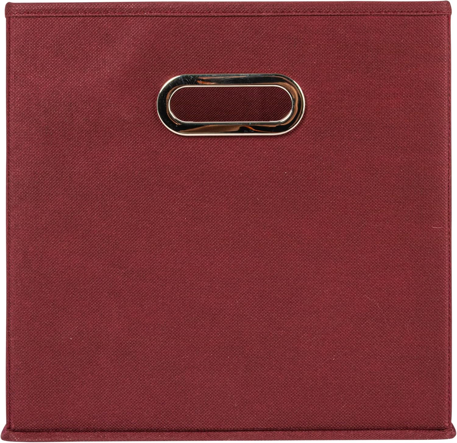 Household Essentials Foldable Fabric Storage Cubes 36-Pack – 11x11x11 Stackable Non-Woven Bins with Chipboard Sides & Grommet Handles – Closet, Shelf, Nursery, or Office Organizer – Burgundy