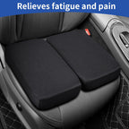 Gel Memory Foam Seat Cushion with Washable Cover Non-Slip Thick Chair Cushion with Portable Handle & Storage Pocket Adjustable Chair Pad for Long Sitting (Black)