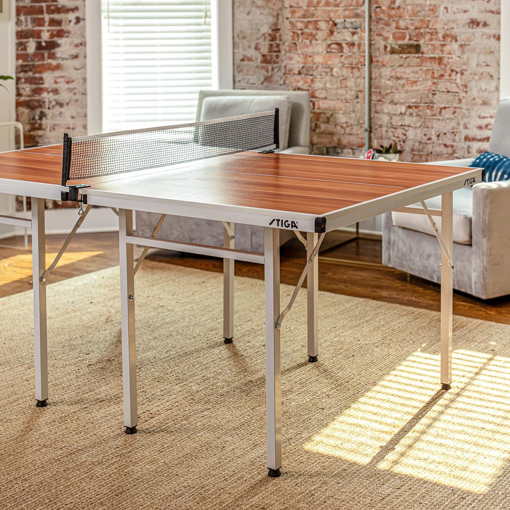 STIGA Space Saver - Compact Ping Pong Table - Separate Table Halves - Regulation Height - No Assembly Required
