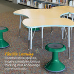 ECR4Kids ACE Active Core Engagement Wobble Stool, 15-Inch Seat Height, Flexible Seating, Green