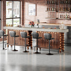 Tribesigns 63-Inch Large Home Bar Unit, 2-Tier Mini Bar Table, Height Pub Table with Footrest, Modern Coffee Bar Cabinet for Home Kitchen, Bistro, Dining Room, Living Room