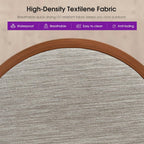 PURPLE LEAF Outdoor Swivel Counter Height Stools Set of 4 Metal Modern Rattan Bar Chairs with Backrest Aluminum Woven Barstools with Cushions for Kitchen Balcony Garden Indoor Teak