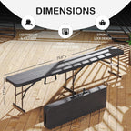 VSOAEIL 6 Foot Folding Bench, Portable Plastic Folding Bench Seat, Foldable Seat for Indoor Outdoor Picnic Camping Dining, Soccer Garden Multipurpose Entertaining Activities, Black, 2 Pack