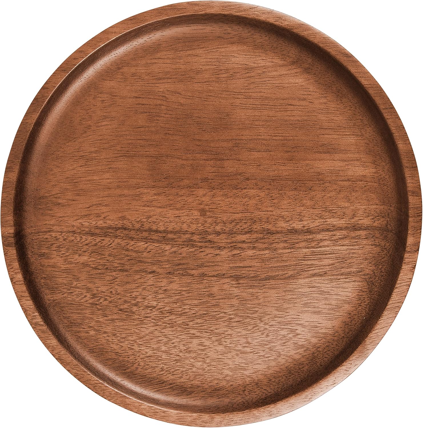 Kate and Laurel Xyler Round Wood and Metal Drink Table, 10 x 10 x 24, Walnut Brown Wood and Antique Brass, Mid-Century Plant Pedestal Table for Storage and Display