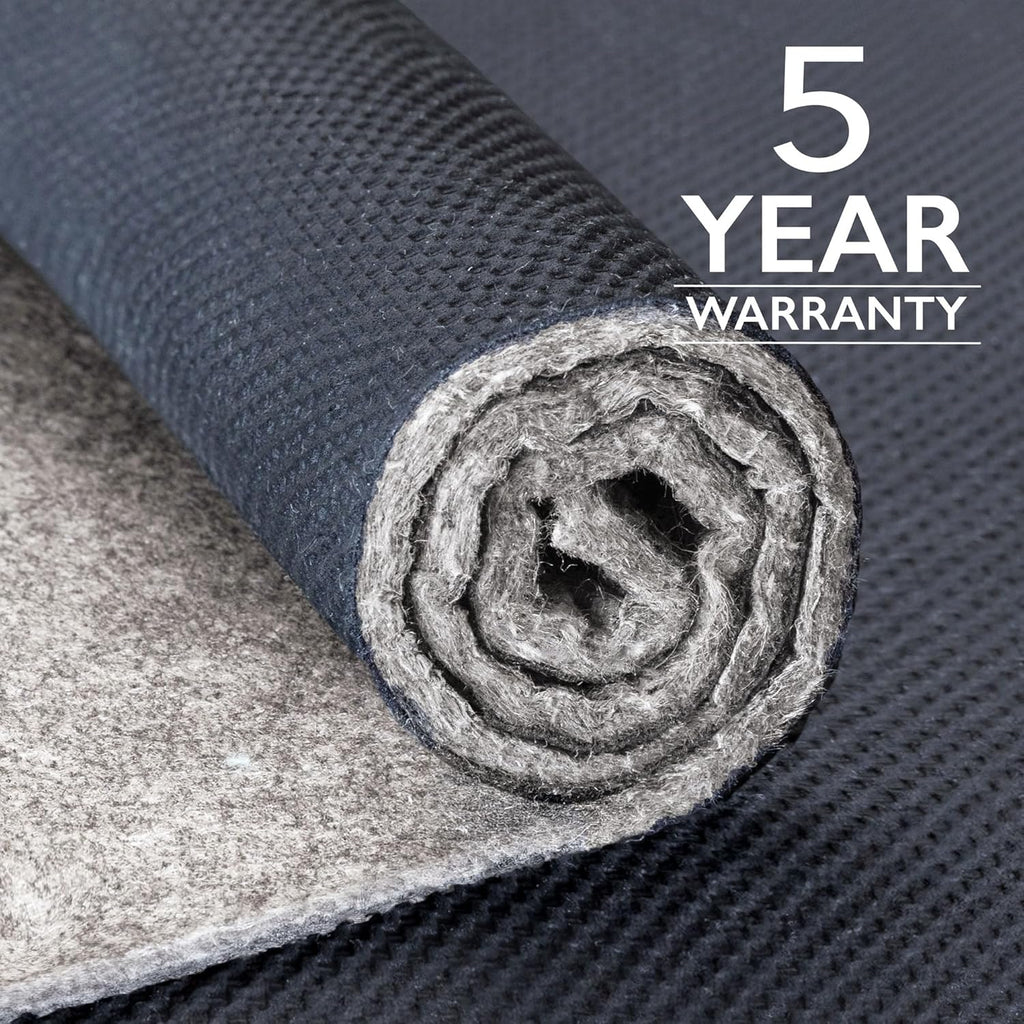RUGPADUSA - Eco-Complete - 4'x6' - 1/4" Thick - Premiere Felt and Rubber Non-Slip Rug Pad, Made in USA, Low VOCs, 5-Year Warranty