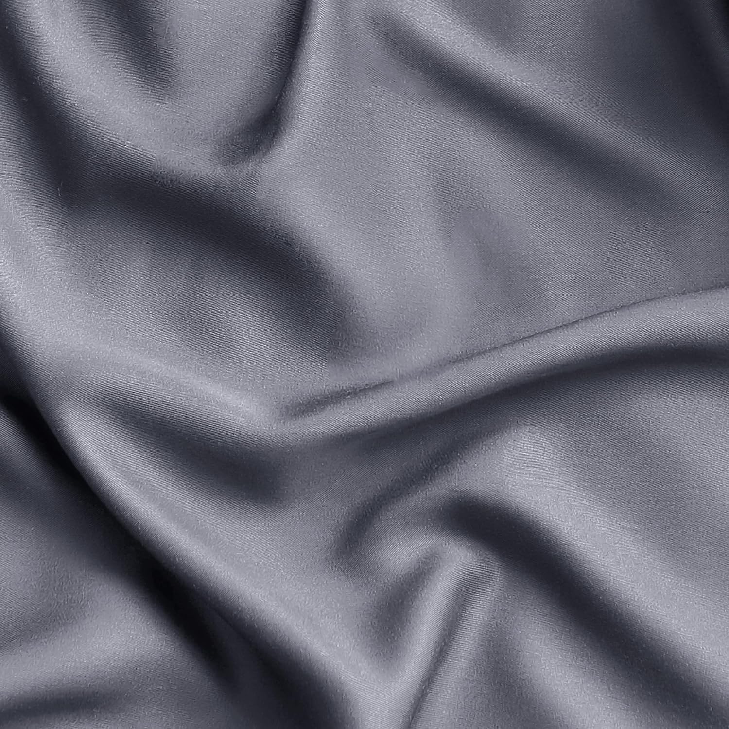 Bedsure Queen Sheet Set, Cooling Sheets for Queen Size Bed Set, Rayon Derived from Bamboo, PureWoven, Breathable & Soft, Deep Pocket Up to 16", Hotel Luxury Silky Bedding for Hot Sleepers, Dark Grey