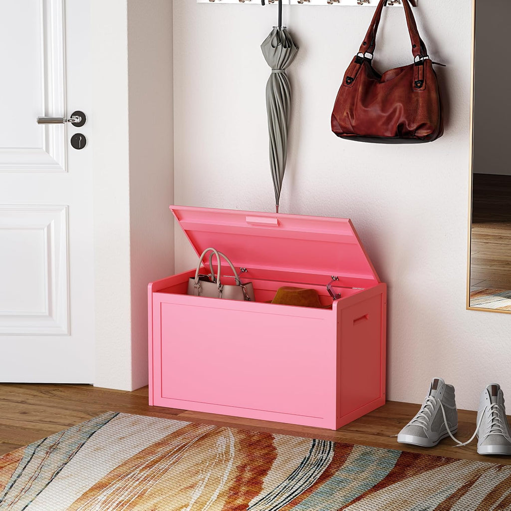 MIOCASA Metal Storage Cabinet with Lid, Lockable Desktop Organizer, Large Storage Chest for Printer Supplies, Documents, Tools & Office Sundries, Suitable for Study, Office & Workroom