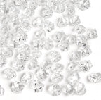 Fake Ice Cubes,1200 Pcs Clear Rocks for Vases,11 * 14 mm Plastic Diamonds,Plastic Ice Cubes Vase Fillers for Centerpieces