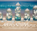 Vase Pearlfection Transparent Water Gels Kit- Fills 1 Gallon for Your Vases for the Floating Effect- with Measured Prep and Storage Bag for Best Results