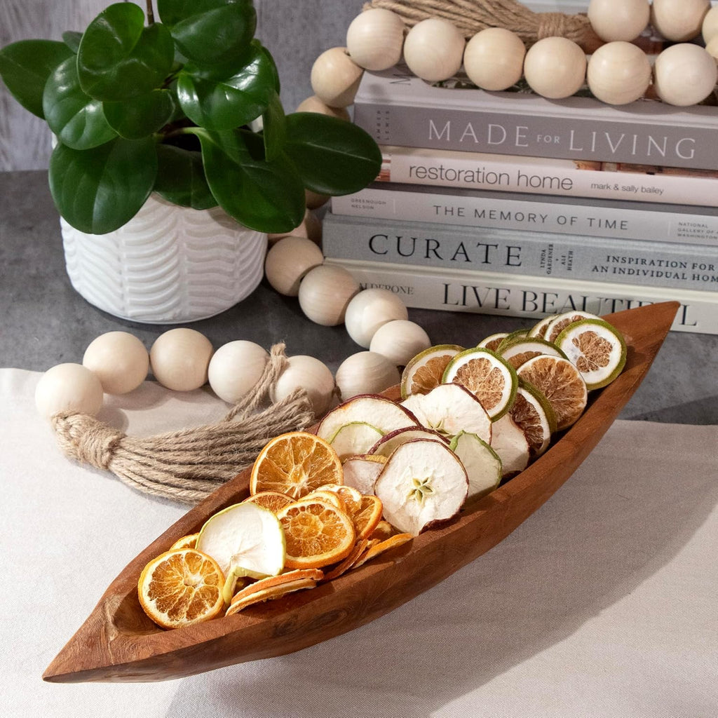 ANDALUCA Natural Vase & Bowl Fillers | Dried Orange, Apple & Citrus Slices| Home Decor (Fruit Slices)