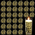 Billbotk 30 Pieces Floating Pearls Beads String for Floating Candles, Gold Vase Fillers for Centerpieces Faux Pearls Beads String for Wedding Celebration Party Decor
